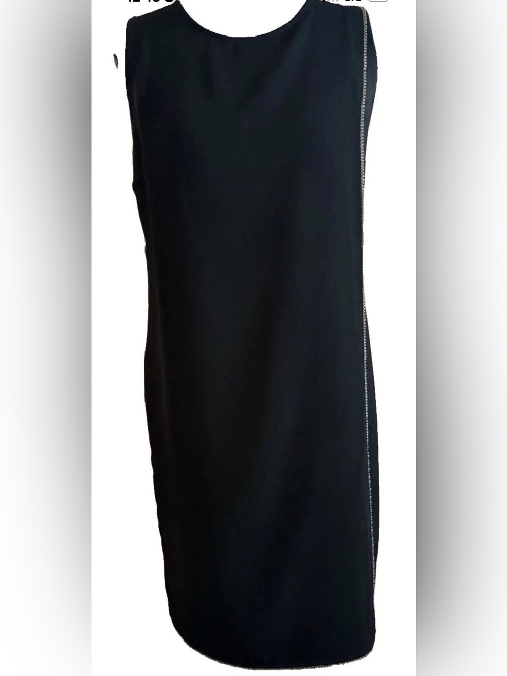 Chicos Women’s Black Rinestone Sleeveless Dress Size 6 - Picture 2 of 8